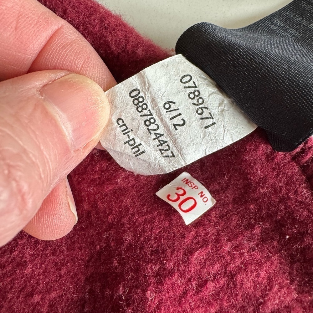 Tommy Hilfiger Varsity 1985 Maroon Jacket / 2012 / Burgandy Zip Front / large - Picture 2 of 13